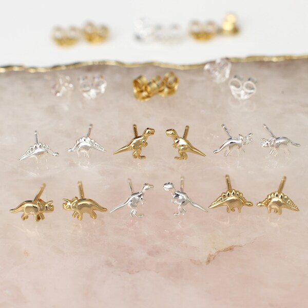 T rex dinosaur dangle earrings