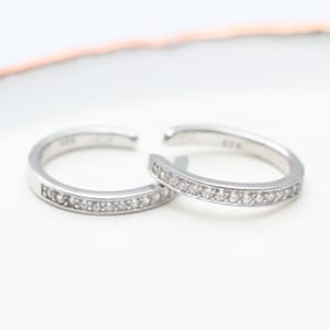 Silver & Crystal Ear Cuff Hoop