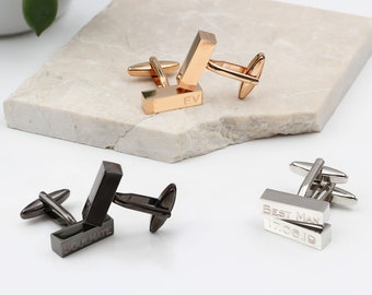 Personalised Square Bar Cufflinks