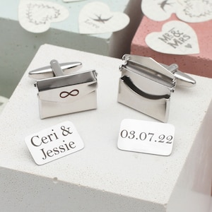 Gemelos personalizados con sobre y carta