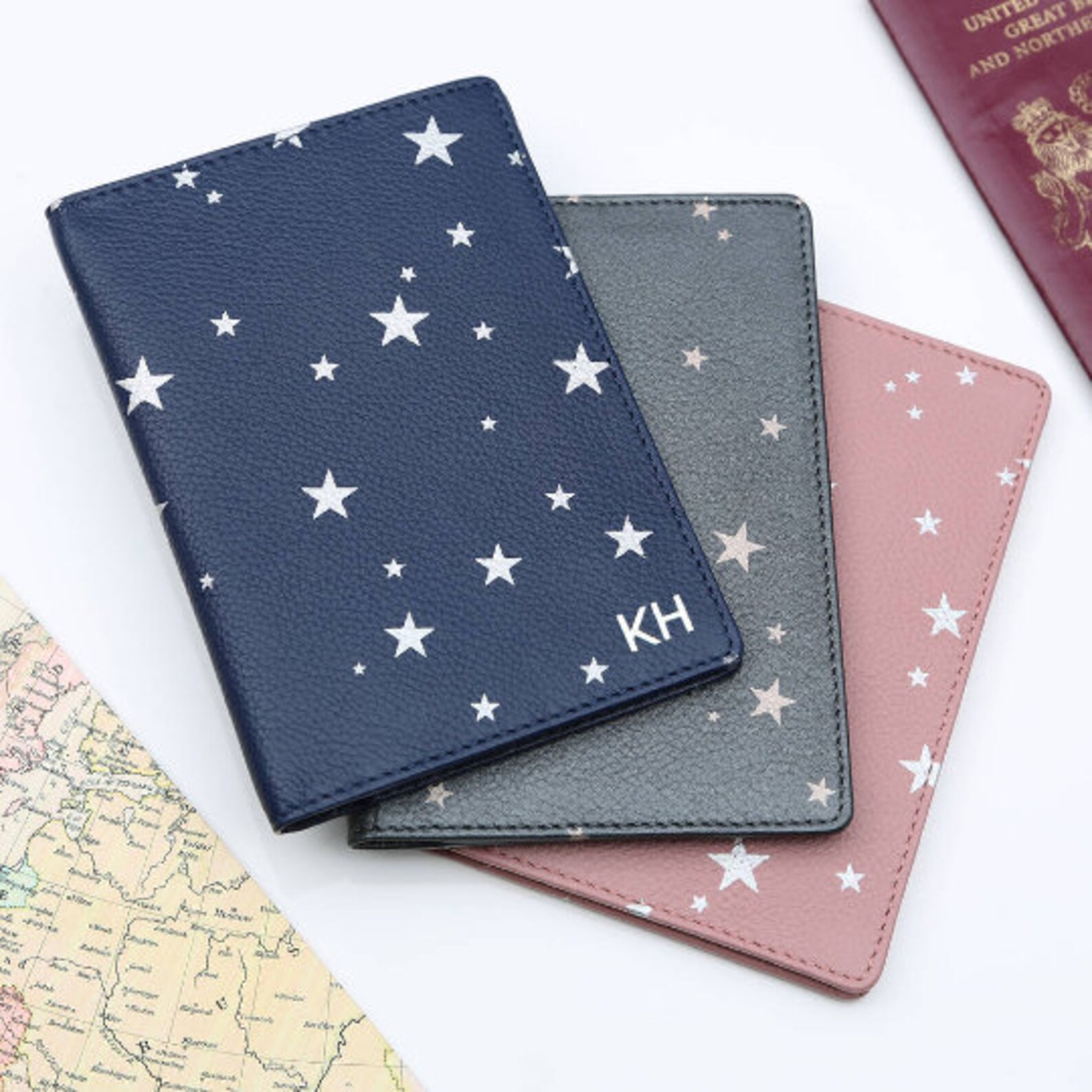 Personalised Recycled Leather Passport Holder Travel Etsy UK