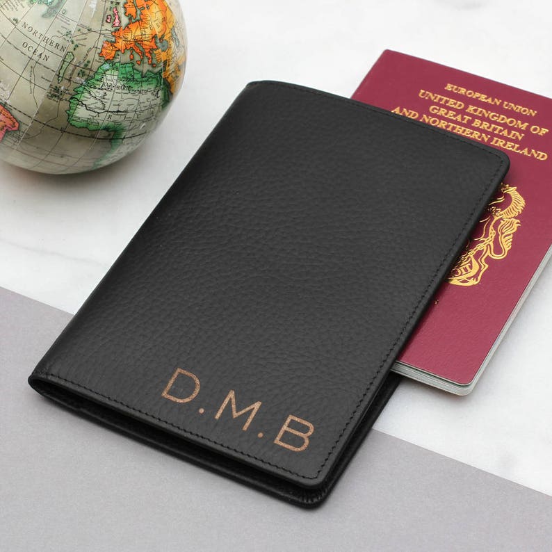 Personalised Name Leather Passport Holder Travel Accessories Etsy UK
