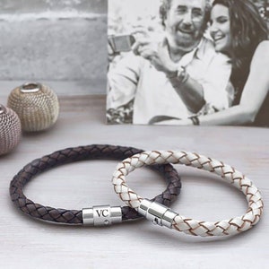 Personalised 'Father And Daughter' Bracelet Set
