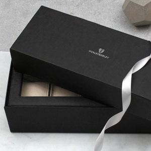 Personalised Luxury Italian Leather Watch Box image 3