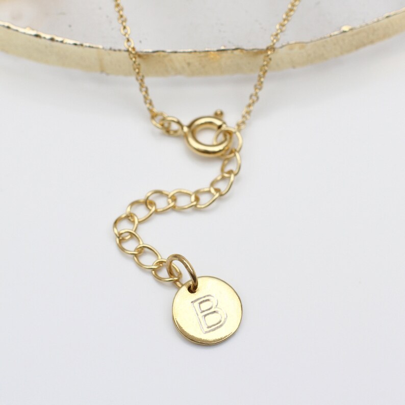 Gold Plated Rainbow Crystal Personalised Necklace image 3