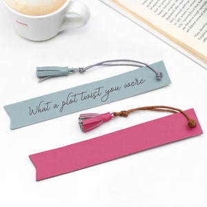 Personalised Leather Bookmark