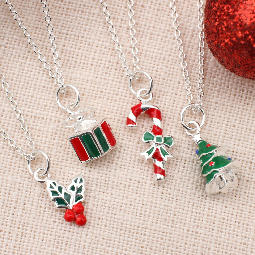 Christmas charm necklace Clearance