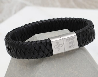 Herren Infinity Lederarmband