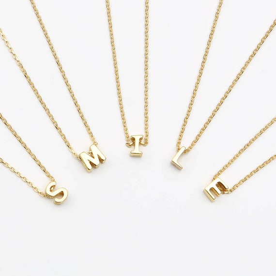 24K Gold Initial Pendant Necklace - 2 Letters - Culturesse
