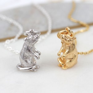 18ct Gold Plated Or Silver Chinese Year Of The Rat Necklace