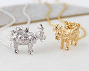 18ct Gold Plated Or Silver Chinese Year Of The Goat Necklace