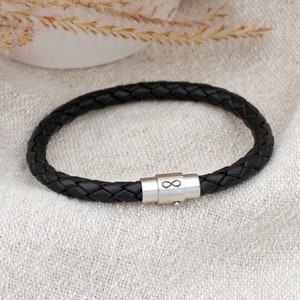 Herren Infinity Lederarmband • Herren Schmuck