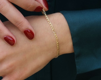 Bracciale Anello In Oro Giallo 9Kt 375 Lucido 19Cm