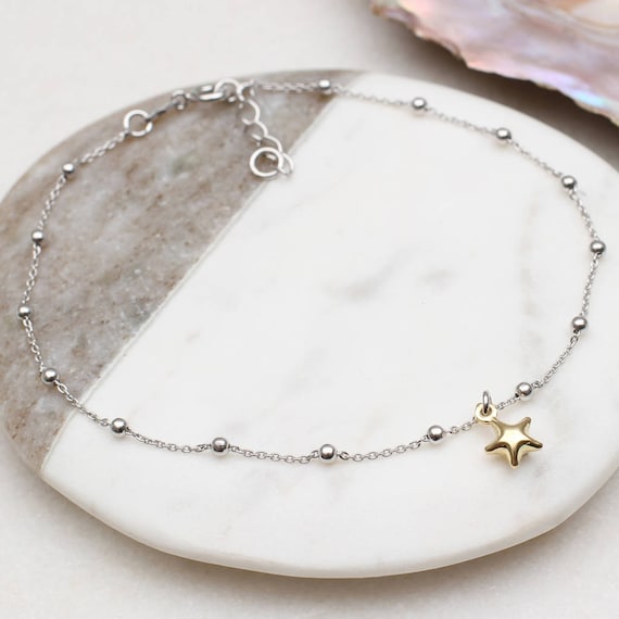 Personalised sale anklet silver