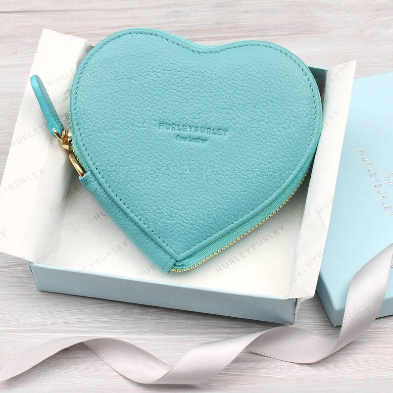 Personalised Luxury Leather Heart Purse Etsy