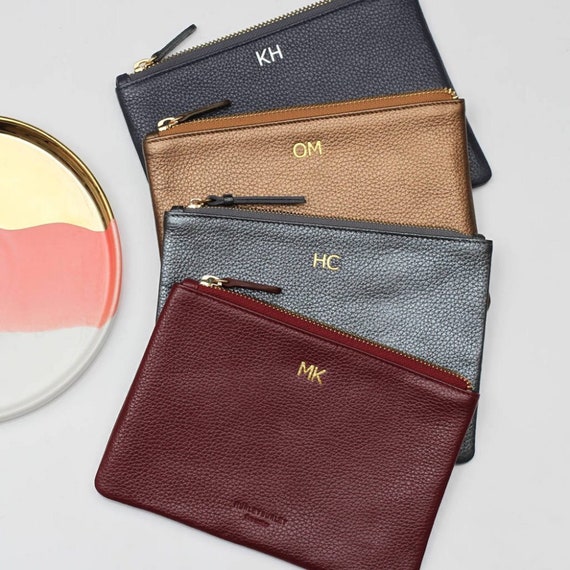 clutch bag with initials