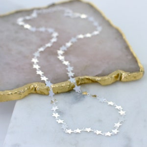 Personalised Sterling Silver Sparkle Star Necklace