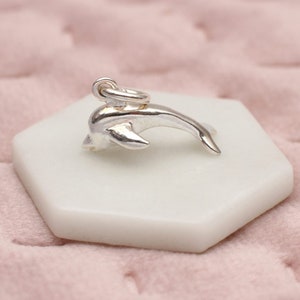 Sterling Silver Dolphin Charm • Animal Jewellery