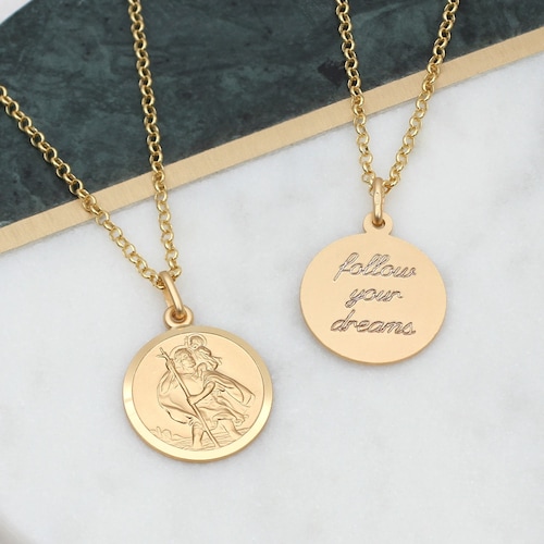 Personalised 18ct Gold Plated St 