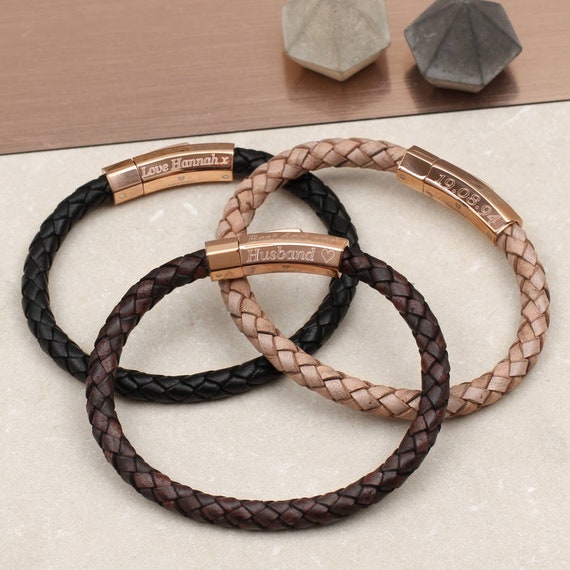 Leather gold bracelet for men with price and weight ll Rose gold leather  bracelet  YouTube
