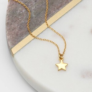 Gold Tiny Star Necklace