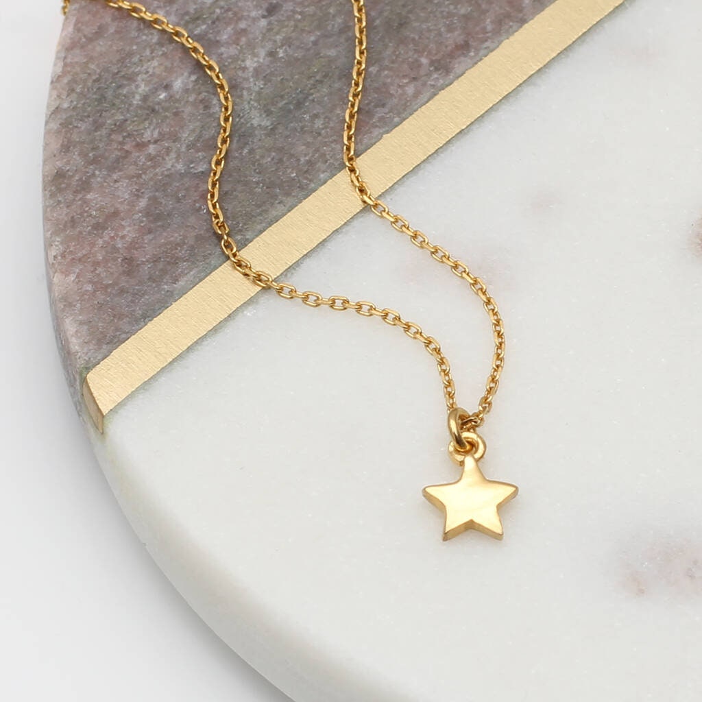 ミュージシャン Star Necklace Gold Shining Star Necklace