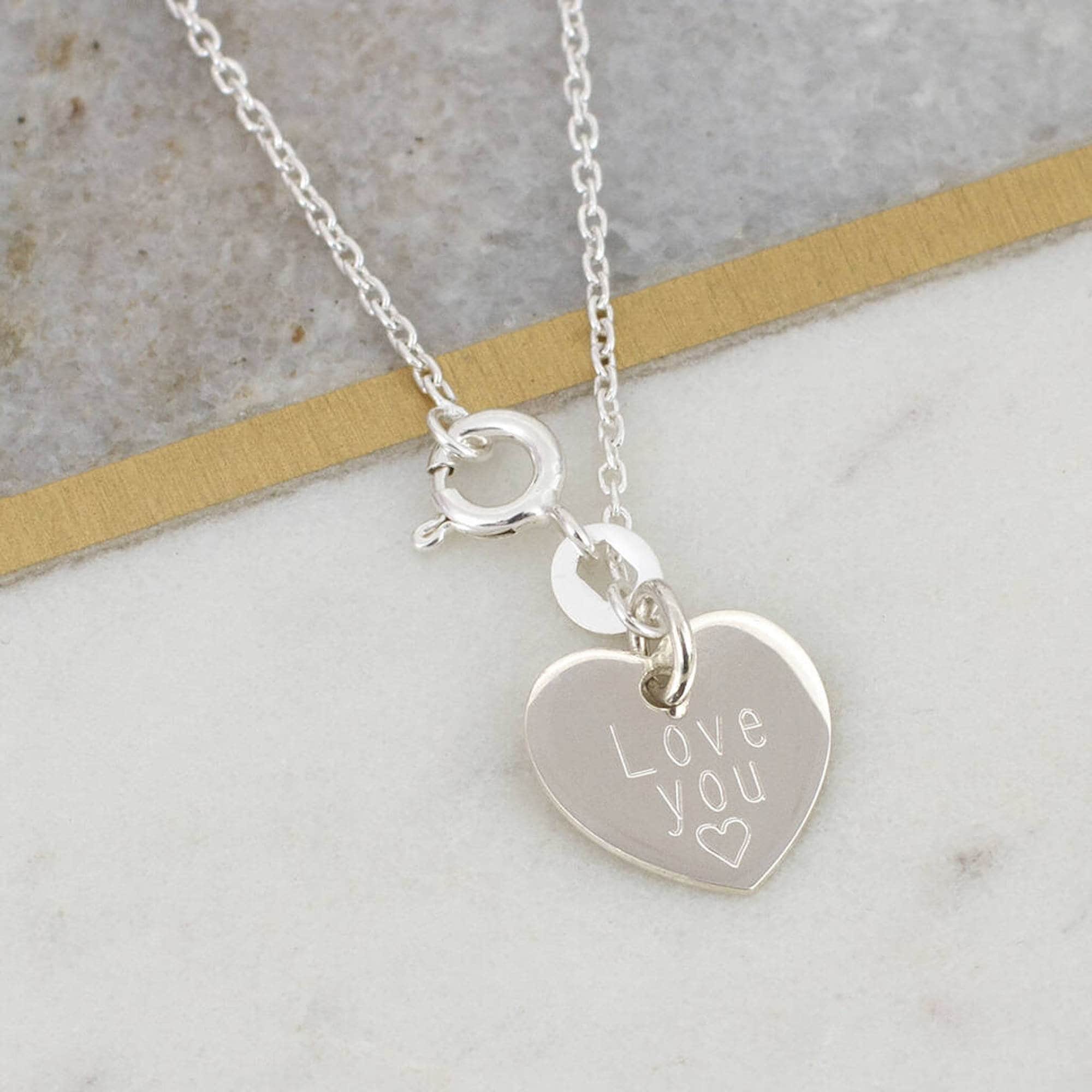 Solid Silver Lop Eared Rabbit Personalised Necklace • Animal Jewellery
