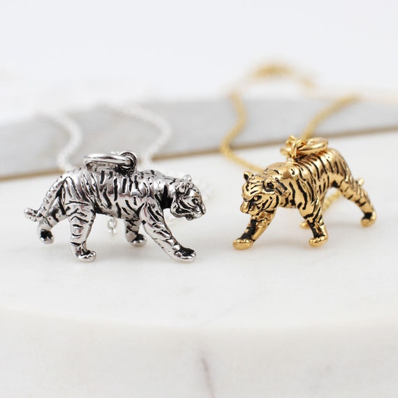 Gold tiger charm sale