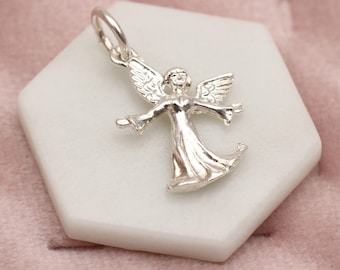 Sterling Silver Guardian Angel Charm