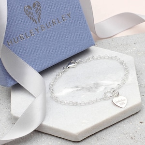 Personalised Silver Graduation Bracelet • Personalised Graduation Gift • Charm Bracelet