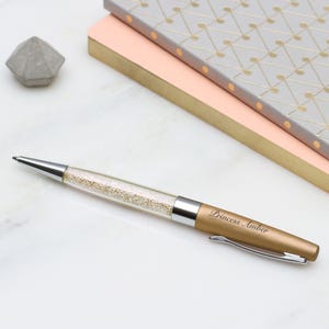 Personalised Crystal Sparkle Pen • Stationery Gifts • Engraved Pen • Graduation Gift