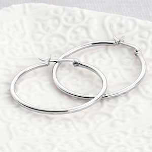 Sterling Silver Hoop Earrings