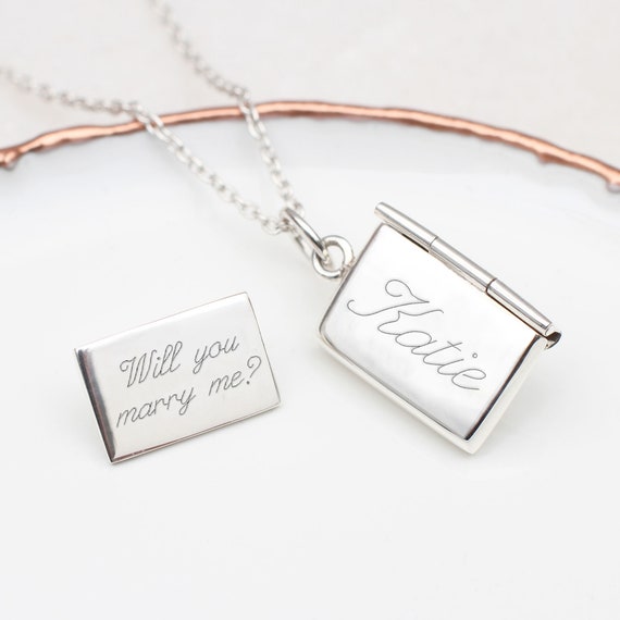 Personalisierte Foto Halskette - Geheime Nachricht Medaillon Für Sie