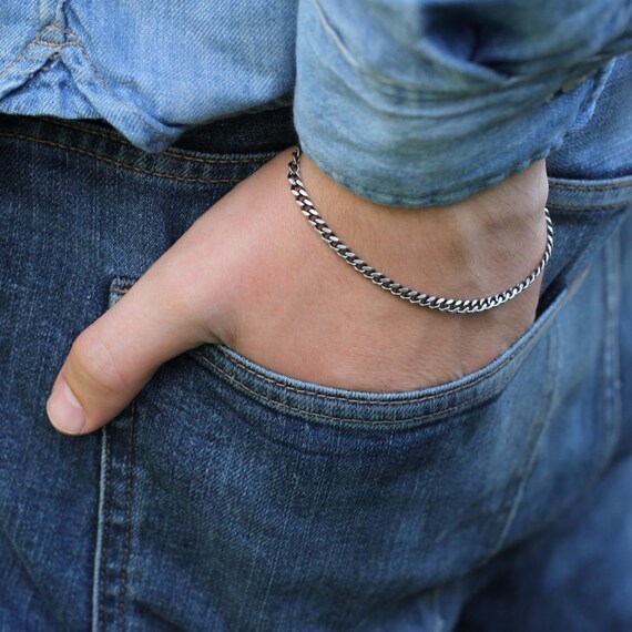 Sterling Silver Men's Curb Chain 
