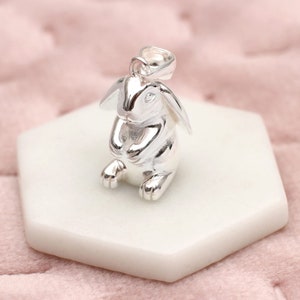 Sterling Silver Lop-Eared Rabbit Charm