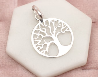 Ciondolo albero della vita in argento sterling