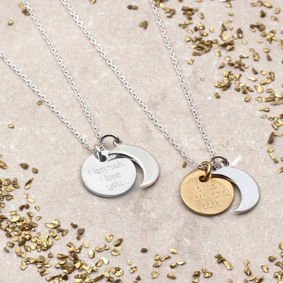 With You Lockets-Custom Photo Locket Necklace-That Holds Pictures for Girls-I Love You to The Moon and Back-The Sophia