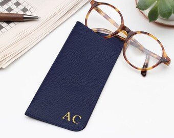 Personalised Leather Glasses Case