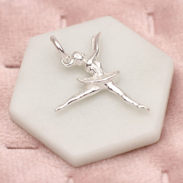 Charm ballerine en argent sterling