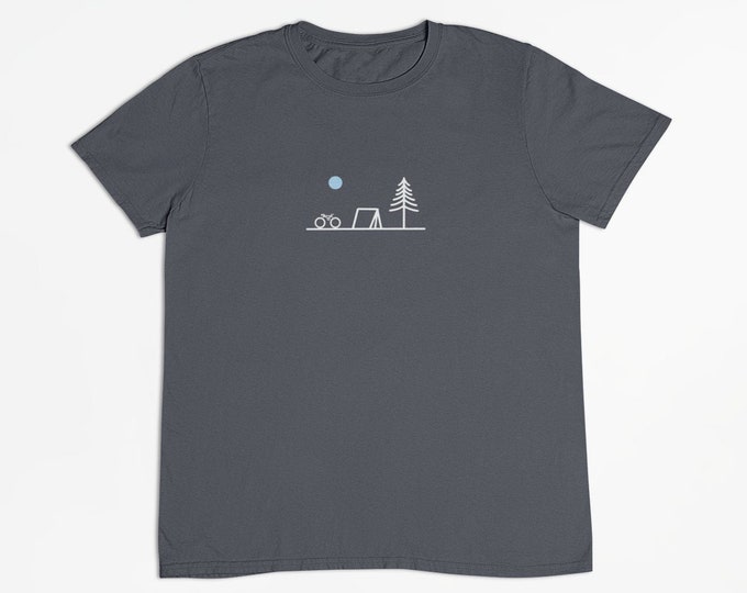 Bicycle t-shirt | gifts for cyclists | unisex tee | minimalist bike vinyl design