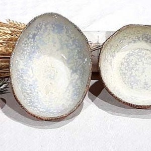 Salad bowls round or oval, handmade dinner service "Flower of Gobi®"