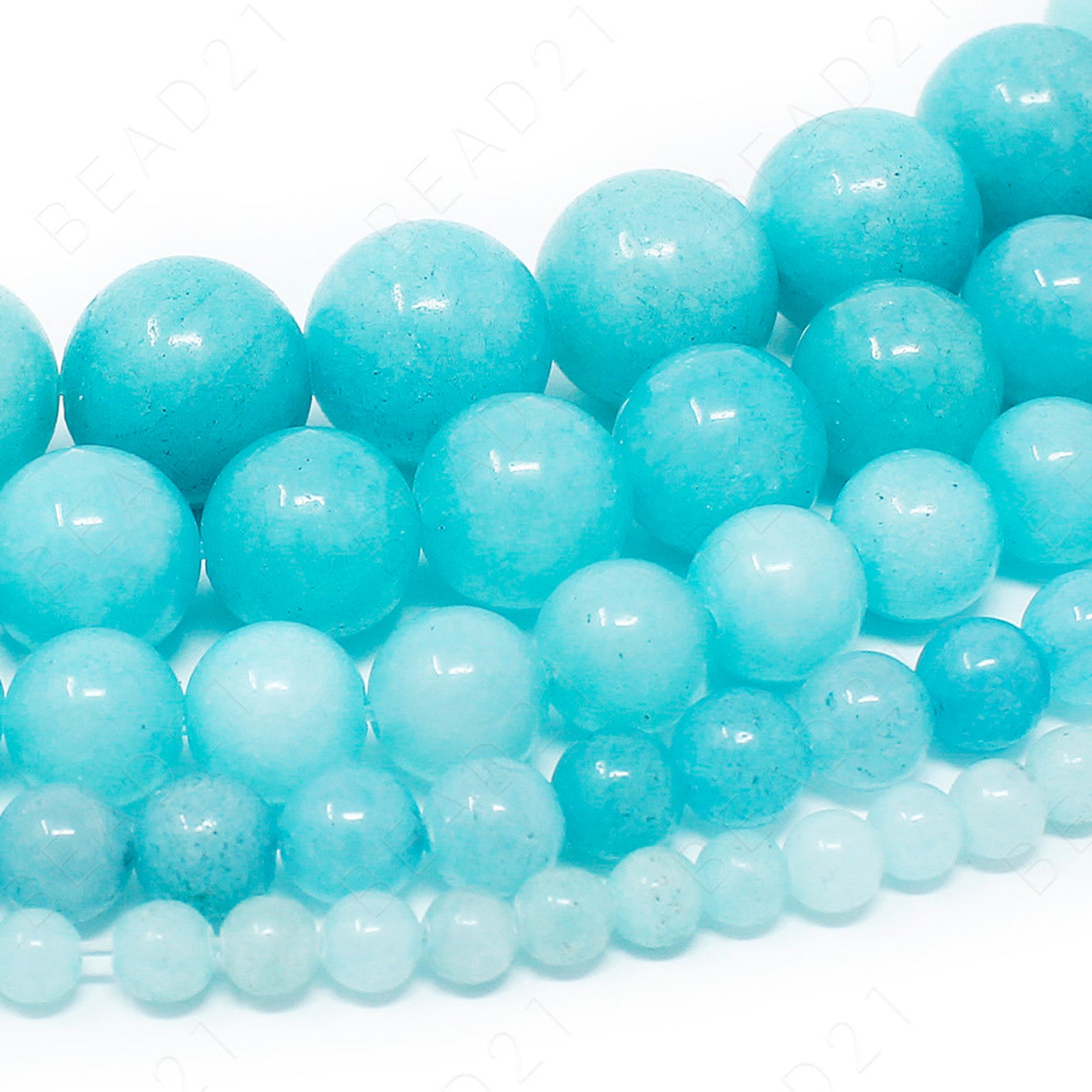 Blue Sponge Quartz Beads Natural Gemstone Round Loose 4mm Etsy