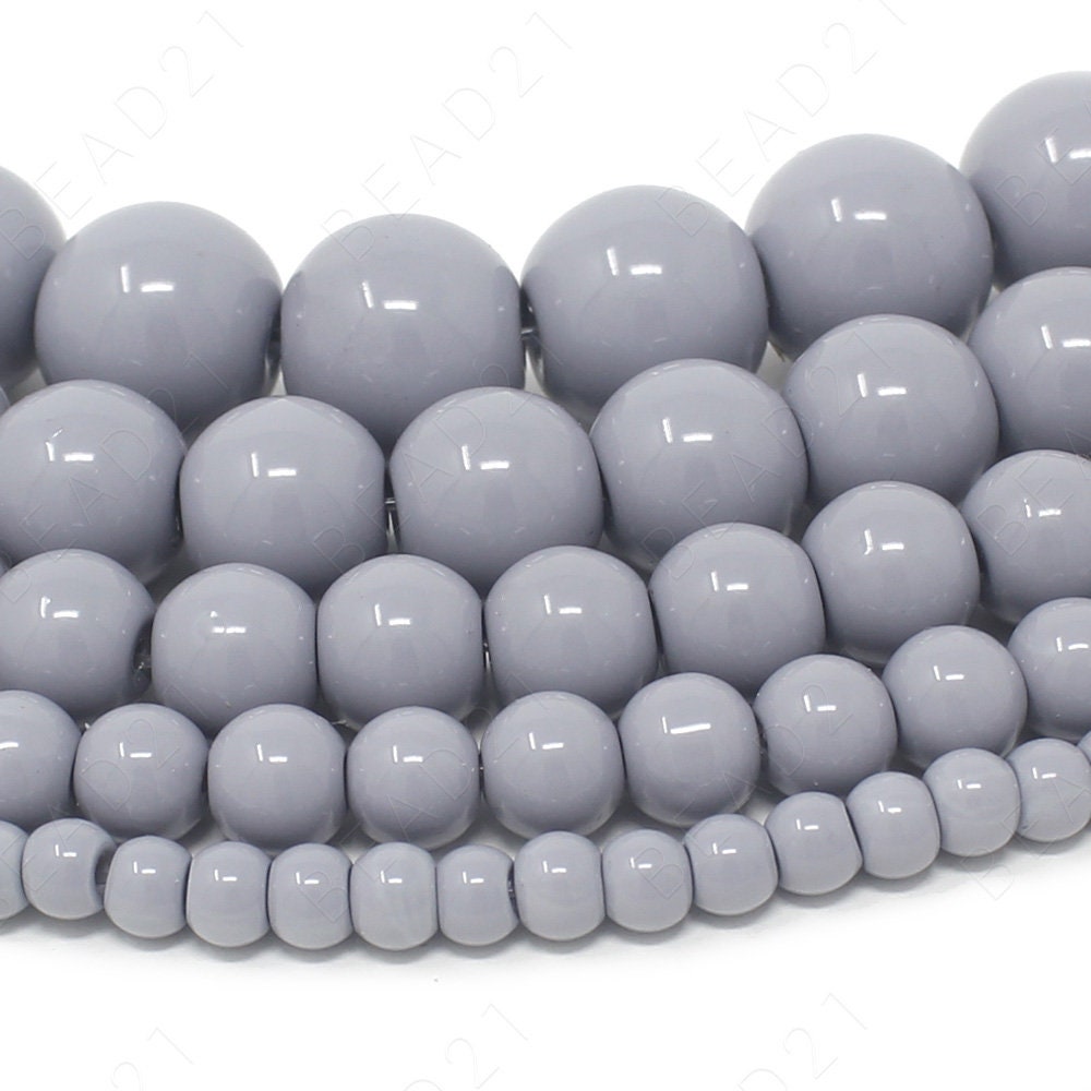 Czech Opaque Glass Beads Round Pearl Coated 4mm 6mm 8mm 10mm 12mm 16" Strand Czech Opaque Glass Beads Round Pearl Coated 4mm 6mm 8mm 10mm 12mm 16" Strand