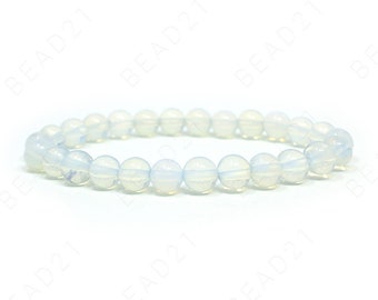 8mm Opalite armband parels natuurlijke Gemstone ronde stretch koord