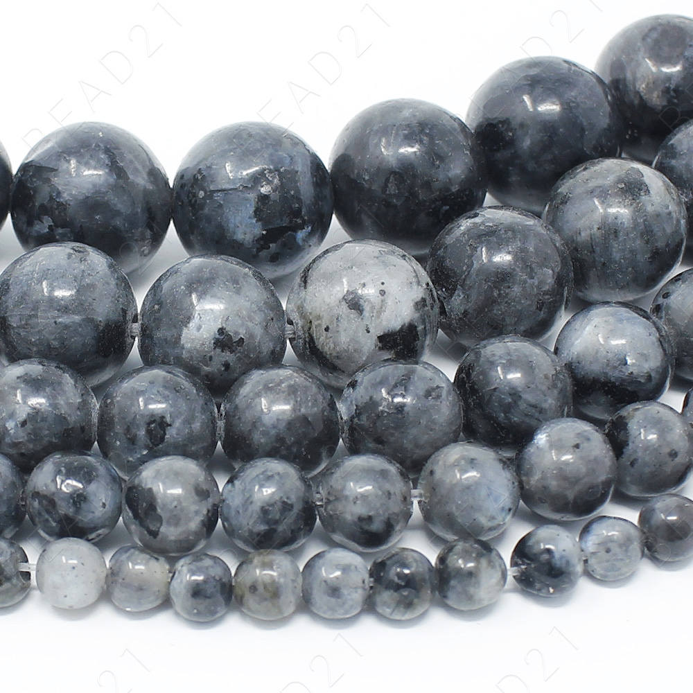 Labradorite Larvikite Beads Natural Gemstone Round Loose 4mm Etsy