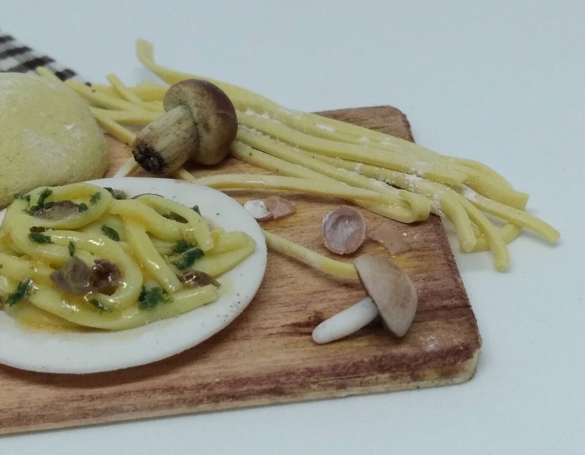Italian Tagliatelle ai funghi porcini noodles Etsy