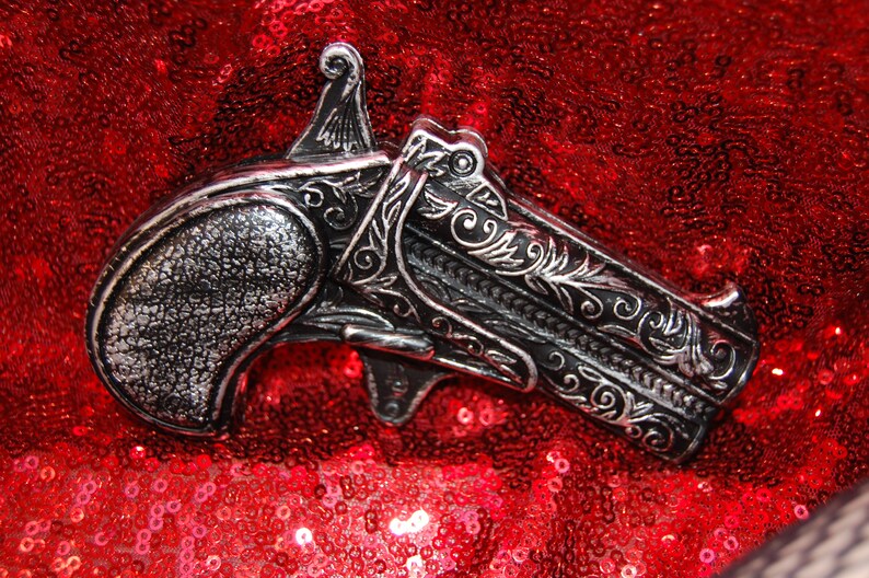 Steampunk Garter Gun Holster Sculls With Roses Patterned Etsy