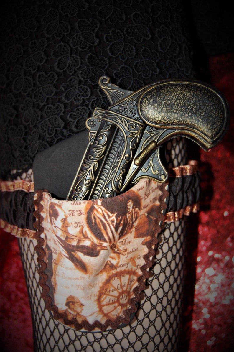 Steampunk Accessories Garter Gun Holster Sherlock Holmes Etsy