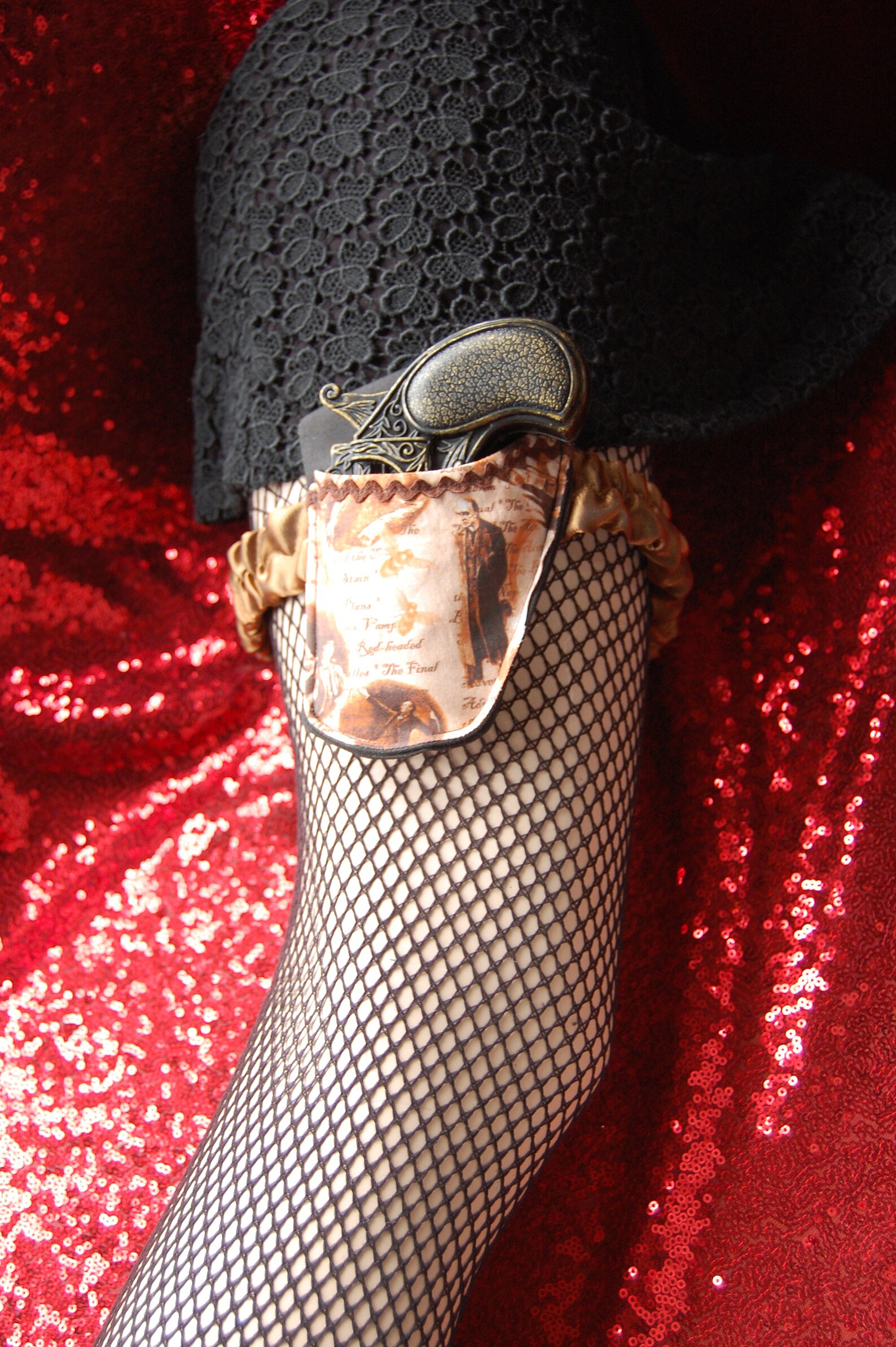 Steampunk Accessories Garter Gun Holster Sherlock Holmes Etsy