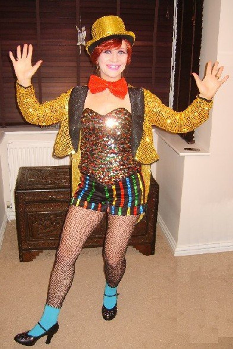 Rocky horror picture show Columbia CORSET basque film accurate sequins